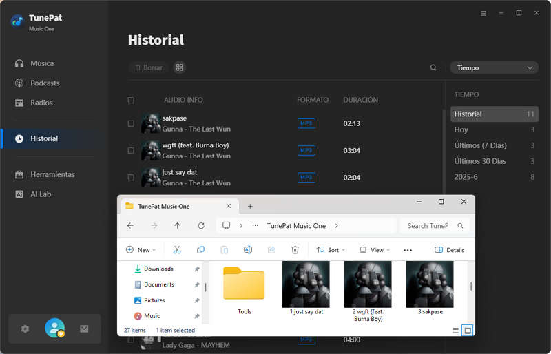 Ver archivos de SoundCloud