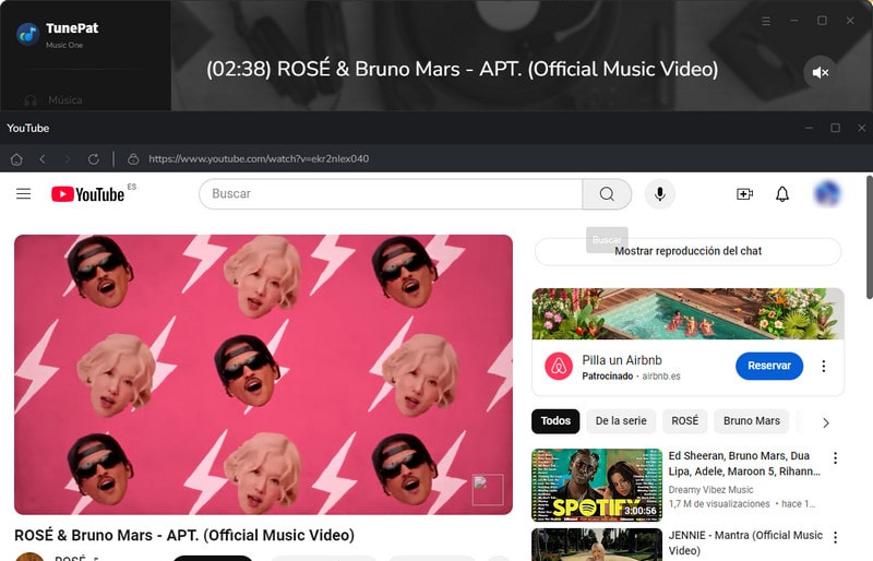 convertir canciones de YouTube Music a mp3