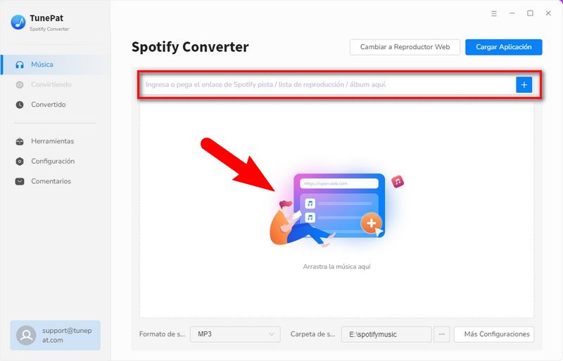 analizar la URL de Spotify