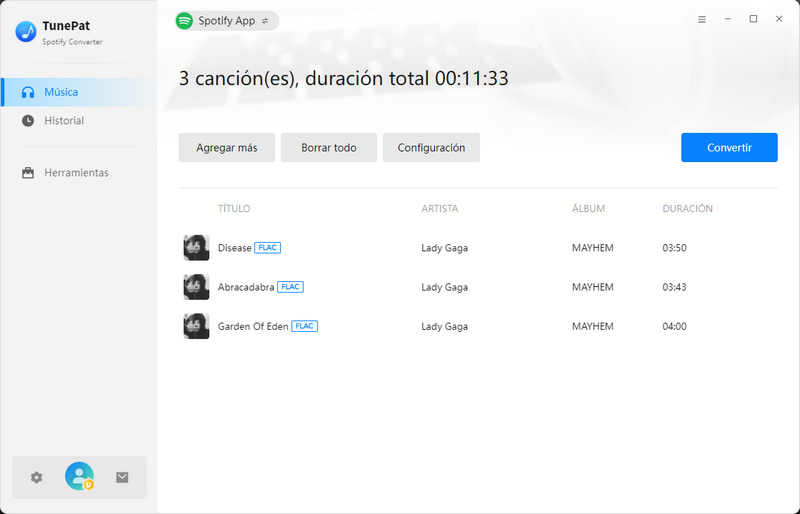 convierte múltiples listas de reproducción de Spotify