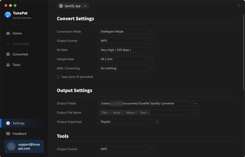 choose output format and customize the output path