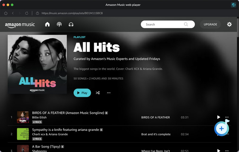 Add Amazon Music, playlist or album to TunePat Mac