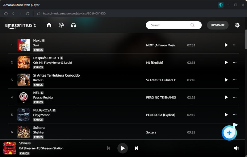 Add Amazon music songs to tunepat