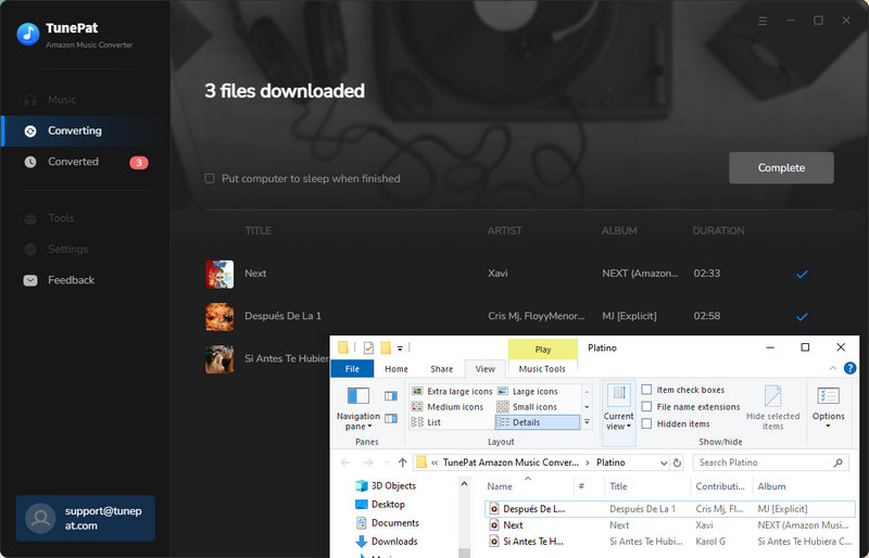 download Amazon Music tracks to pc