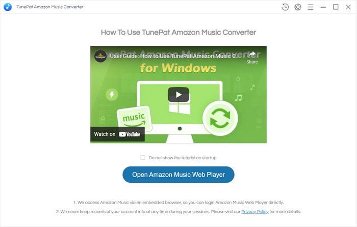 visit Amazon Music web player