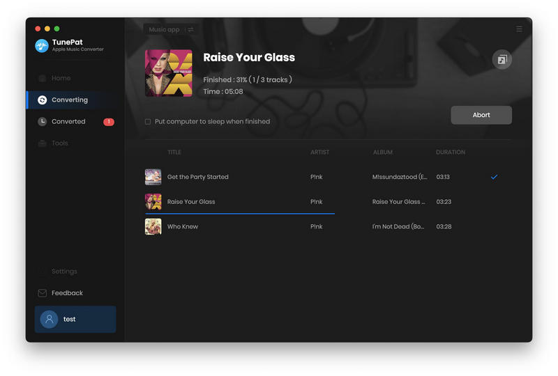Start Converting Apple Music on Mac