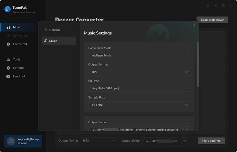 Customize Output Settings