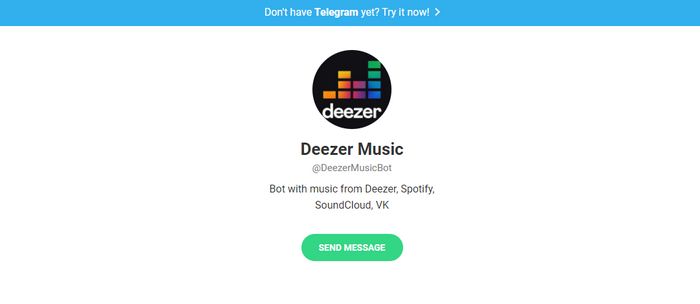 get deezer from telagram bot