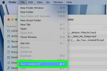 Burn Qobuz Music to CD with Finder