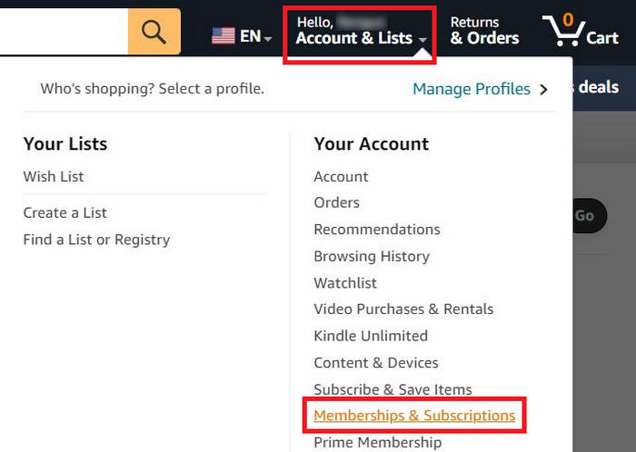 check your Amazon Prime membership