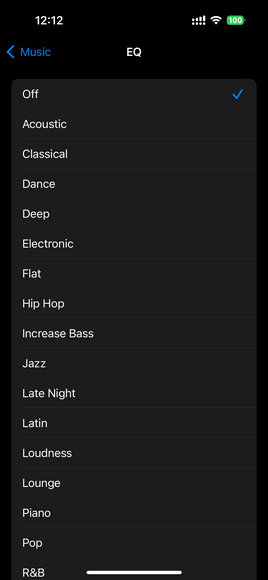 Use Apple Music EQ on iPhone