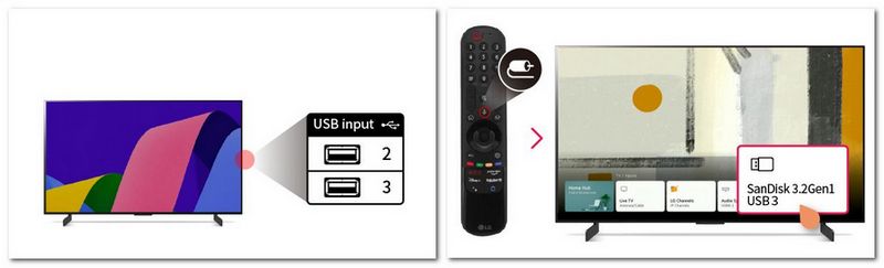 connect usb to lg tv