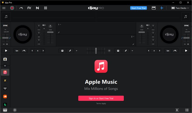 connect Apple Music to Djay Pro