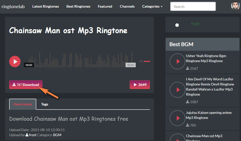 RingtoneLab Free Anime Ringtones Downloader