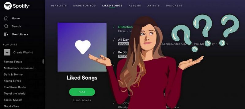fix spotify liked songs not showing