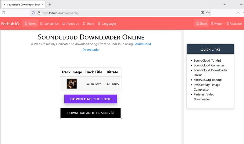 ForHub.io SoundCloud Downloader