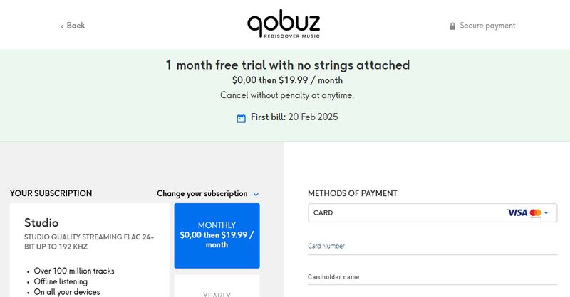 get qobuz 1 month for free