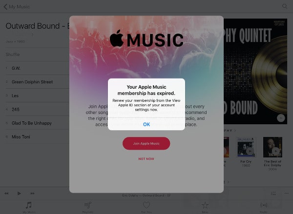 keep apple music after account expired