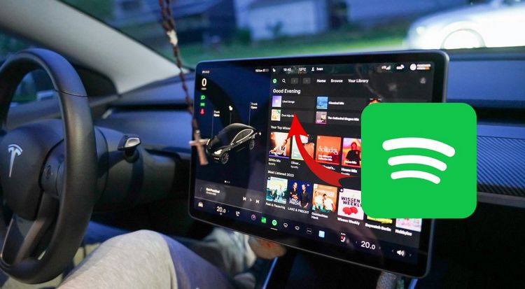 play Spotify on Tesla