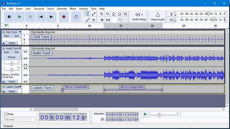 record music with audacity