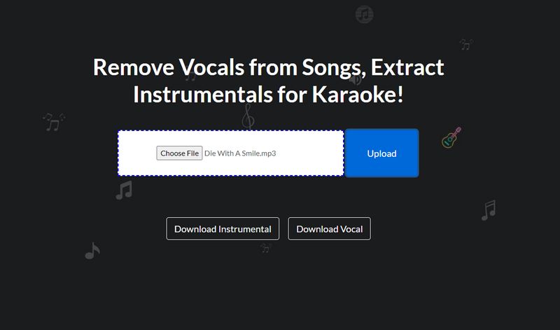 online vocal remover