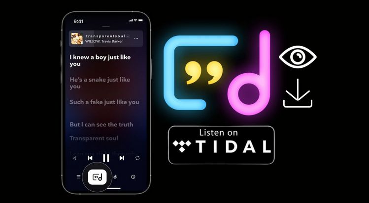 How to See & Download Lyrics on TIDAL