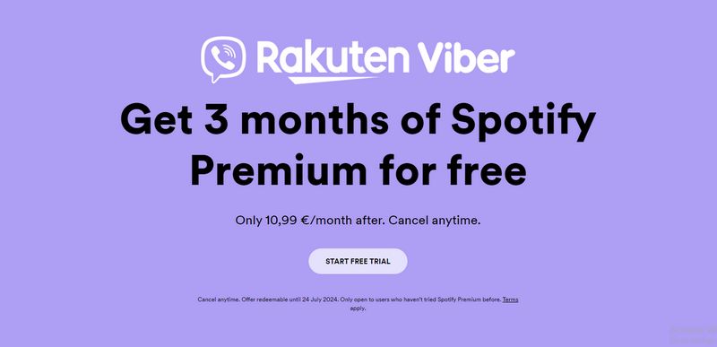 get spotify premium free via viber