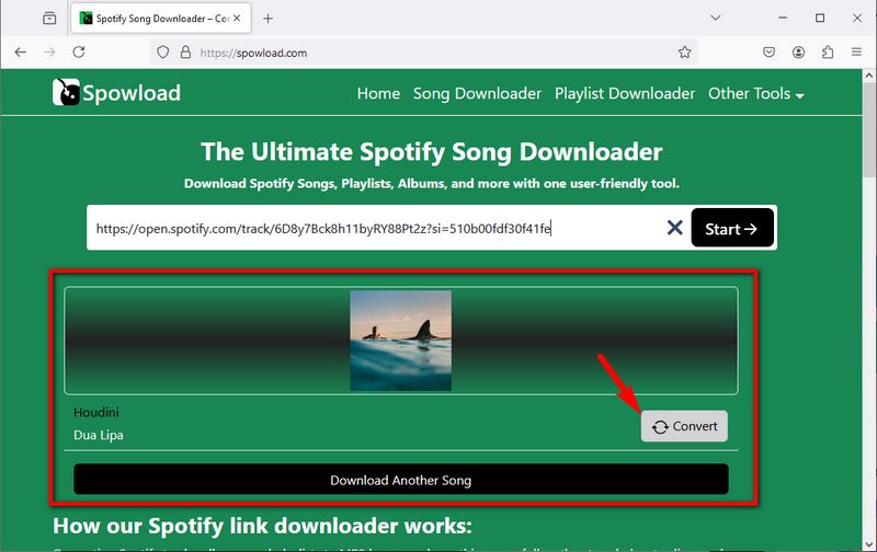 spowload spotify downloader