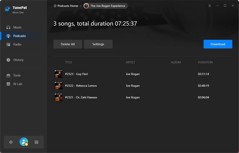 download podcast to mp3 for free