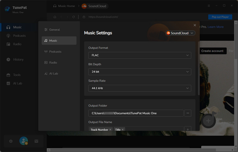 convert soundcloud to flac