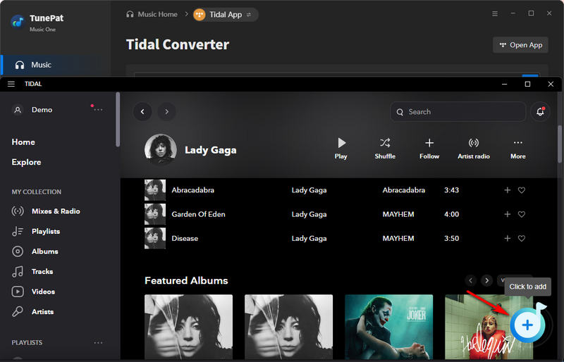 analyze tidal music