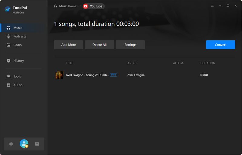 convert youtube video