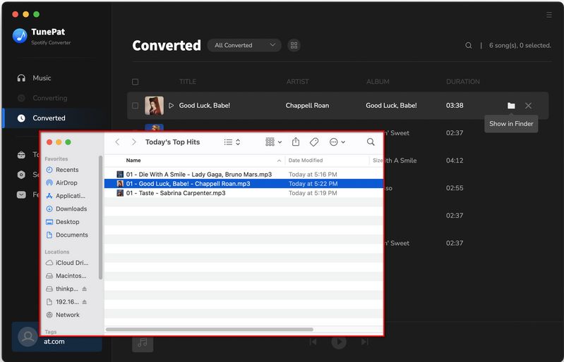 tunepat spotify converter history