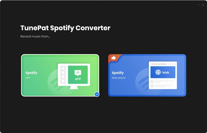 main interface of spotify converter mac