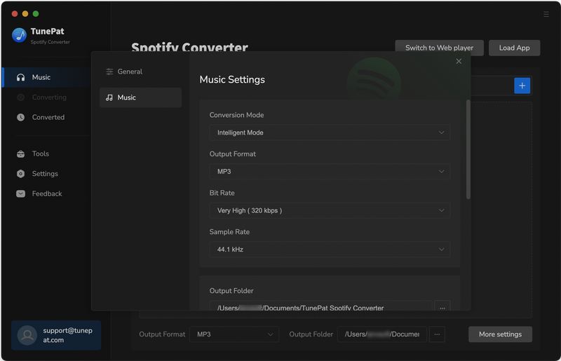 Customize output settings