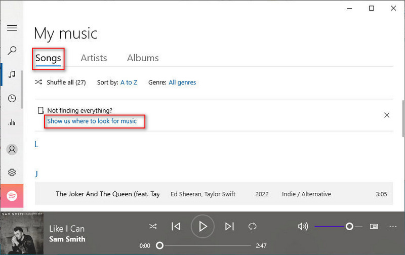 add spotify music to groove music