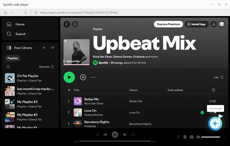 add spotify to tunepat