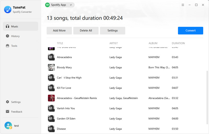 convert spotify playlist