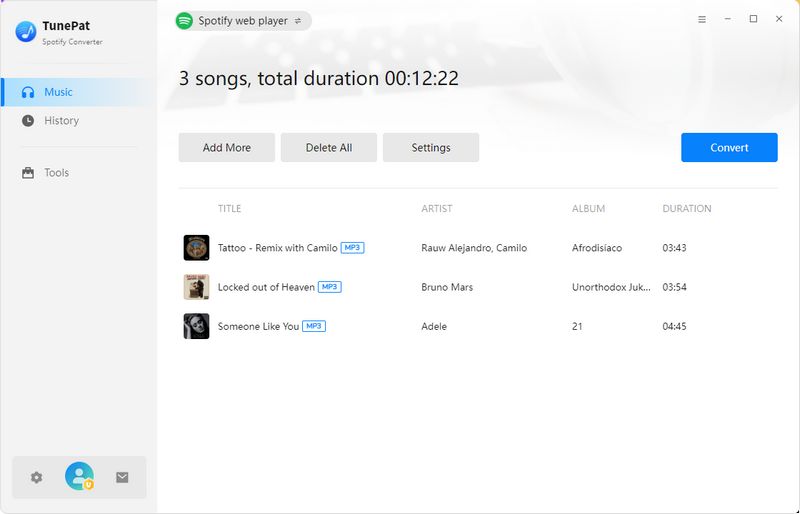 convert Spotify blend playlist to mp3