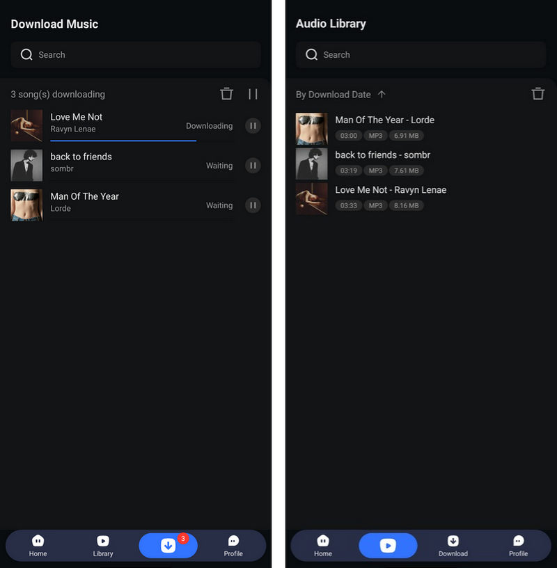 download spotify songs to Android