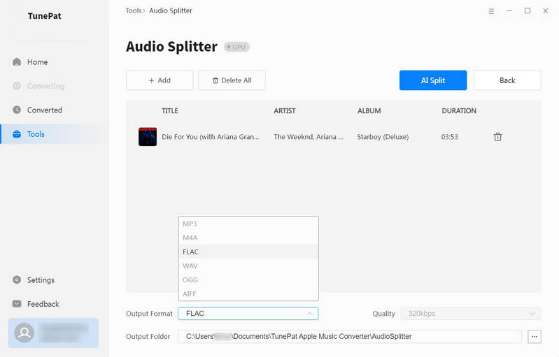 ai audio splitter