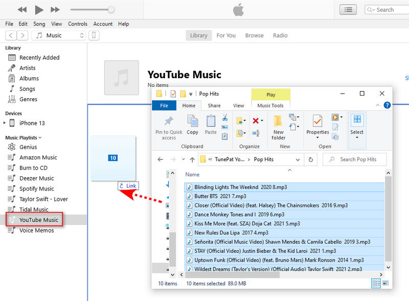 import youtube music to itunes