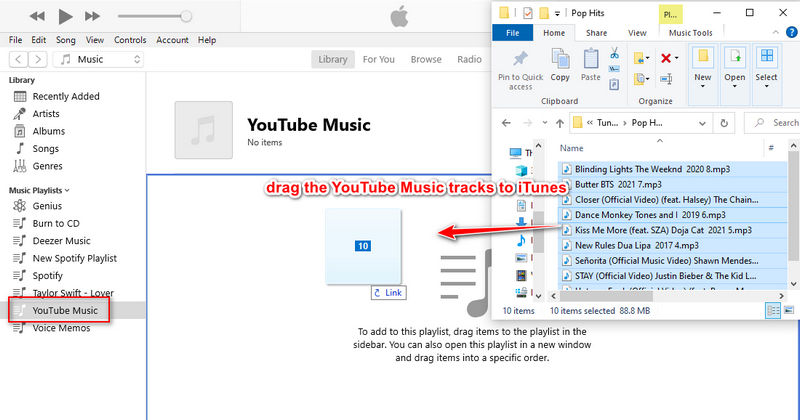 import youtube music to itunes library