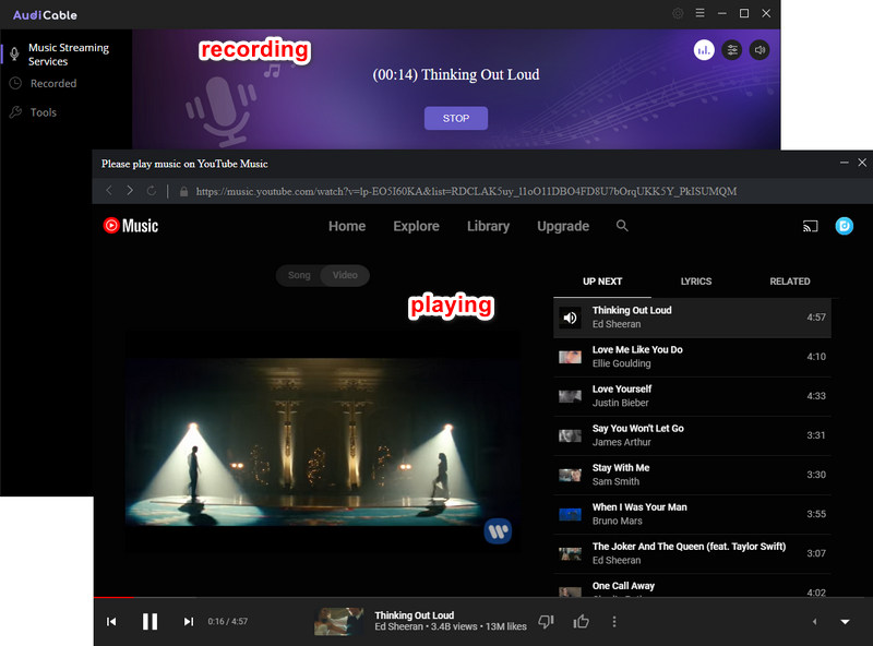 recording youtube music to flac