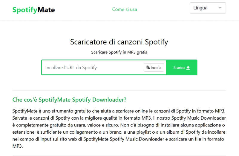 SpotifyMate Spotify Downloader