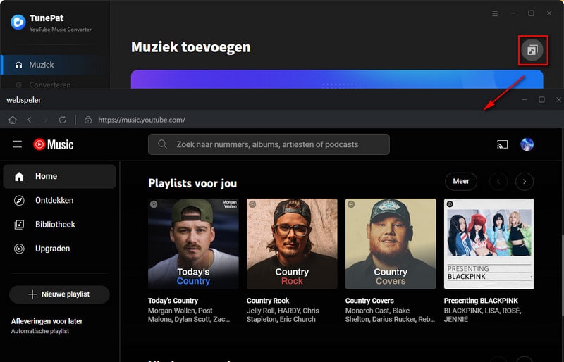 TunePat YouTube Music Converter-interface